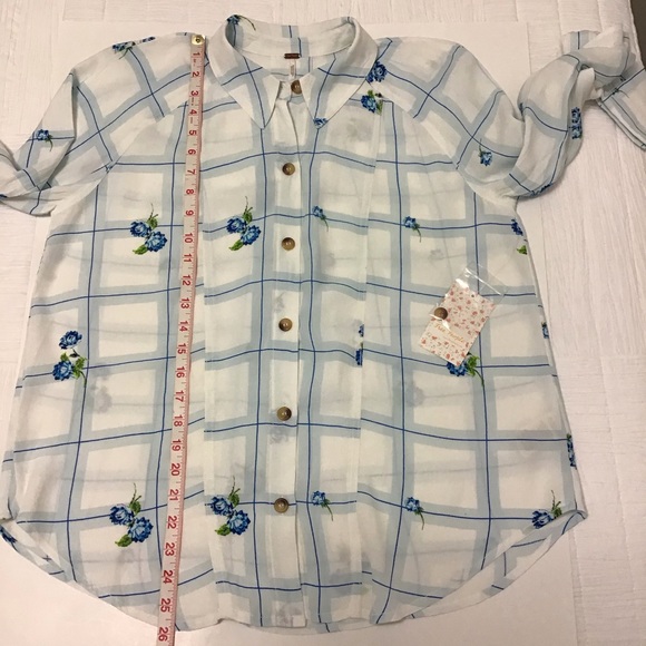 Free People Button Down Window of My Heart Top - Picture 9 of 10